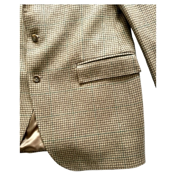 Polo Ralph Lauren Cashmere Wool Herringbone Windowpane Sport Coat Blazer 42L - Picture 5 of 16
